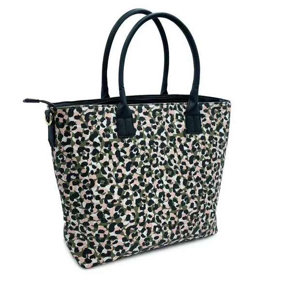 NWT Trina Turk Leopard Tote w/Adjustable Strap - Picture 3 of 5